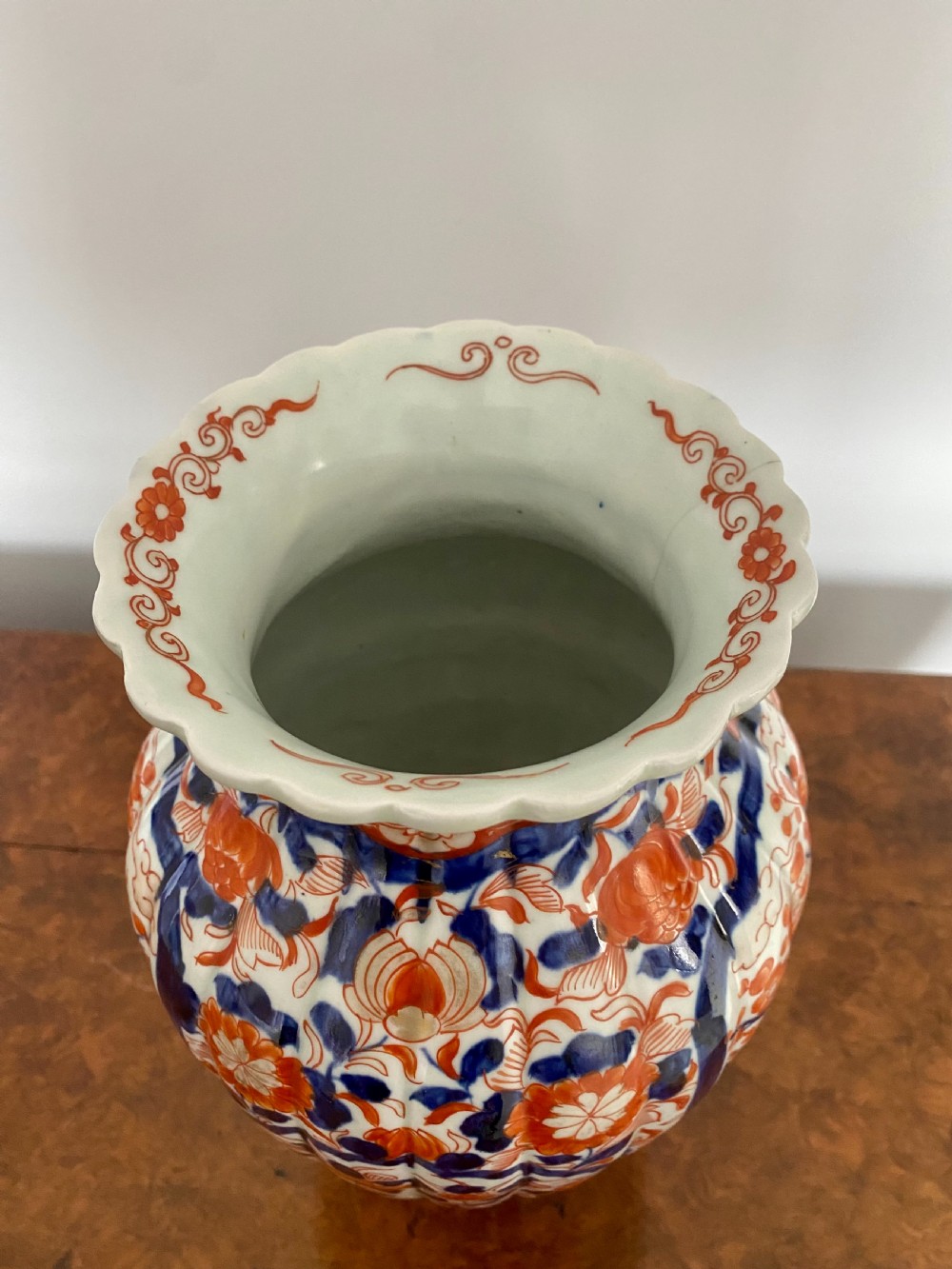 Large Pair Of Antique Japanese Quality Imari Vases  View II