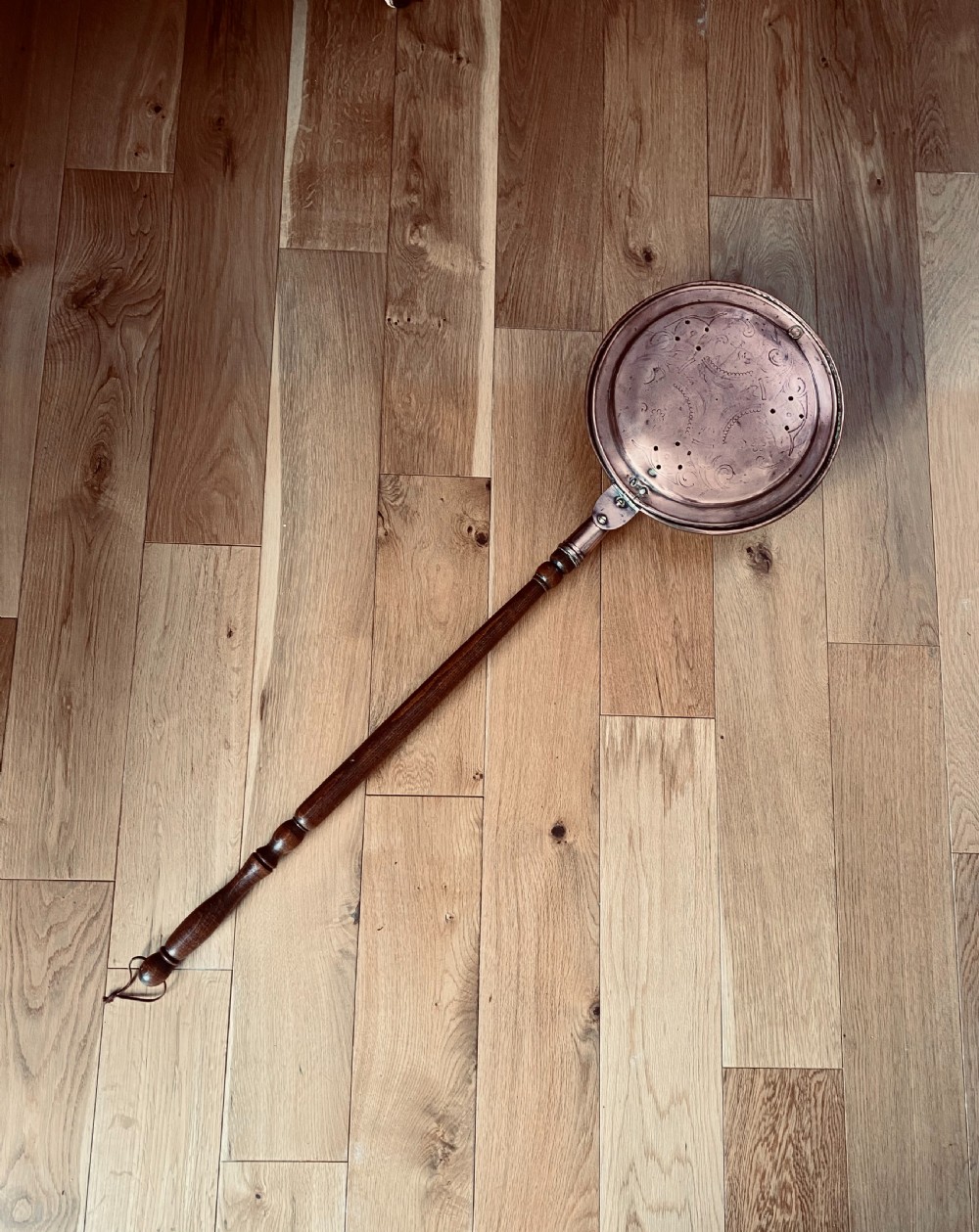 Antique George III Copper Warming Pan