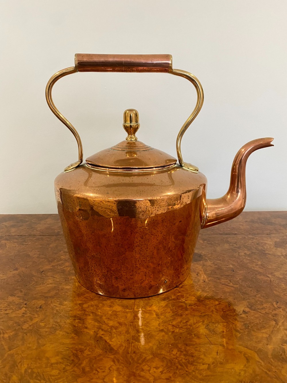 Antique George III Quality Large Copper Kettle