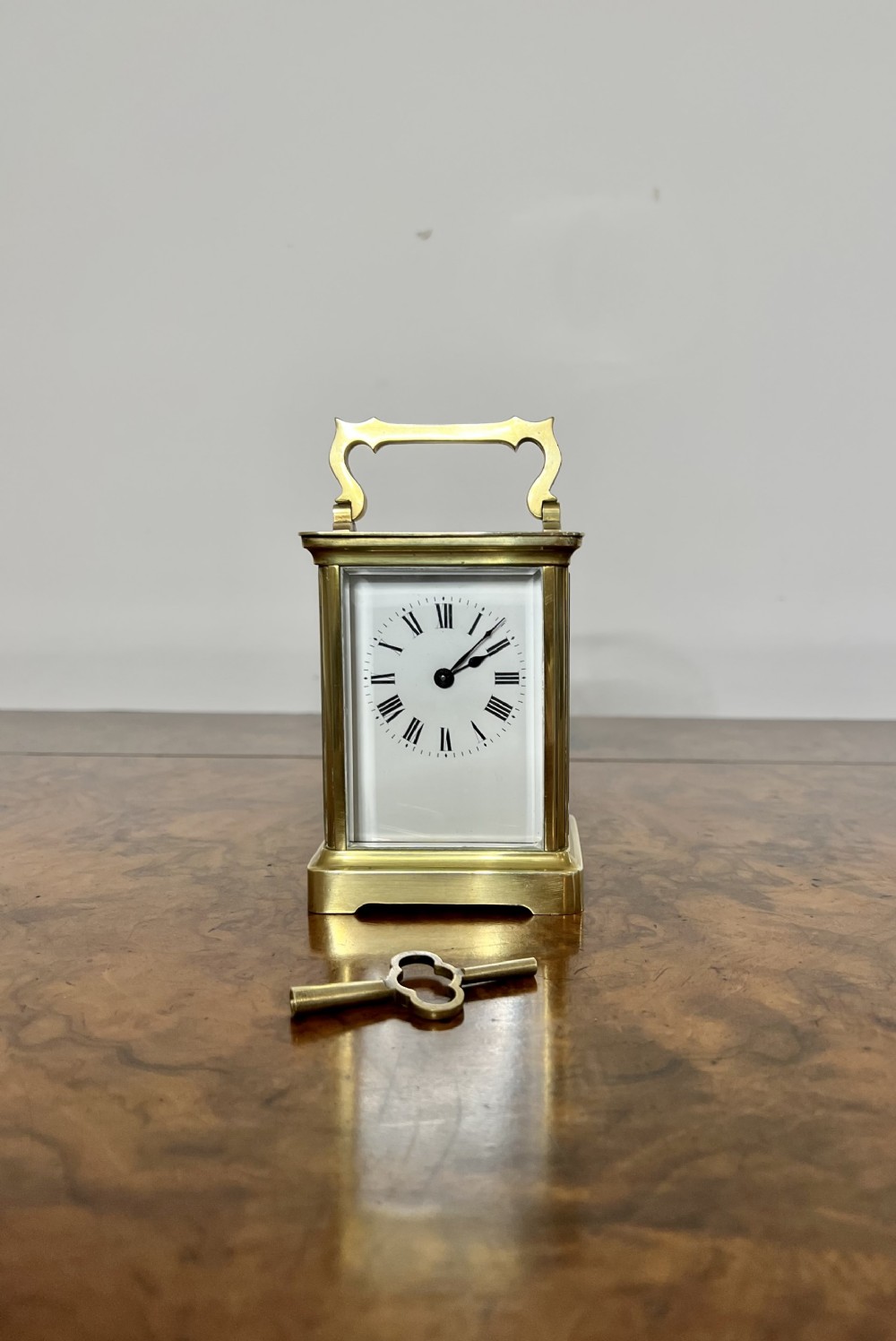 Stunning quality antique Victorian brass carriage clock 