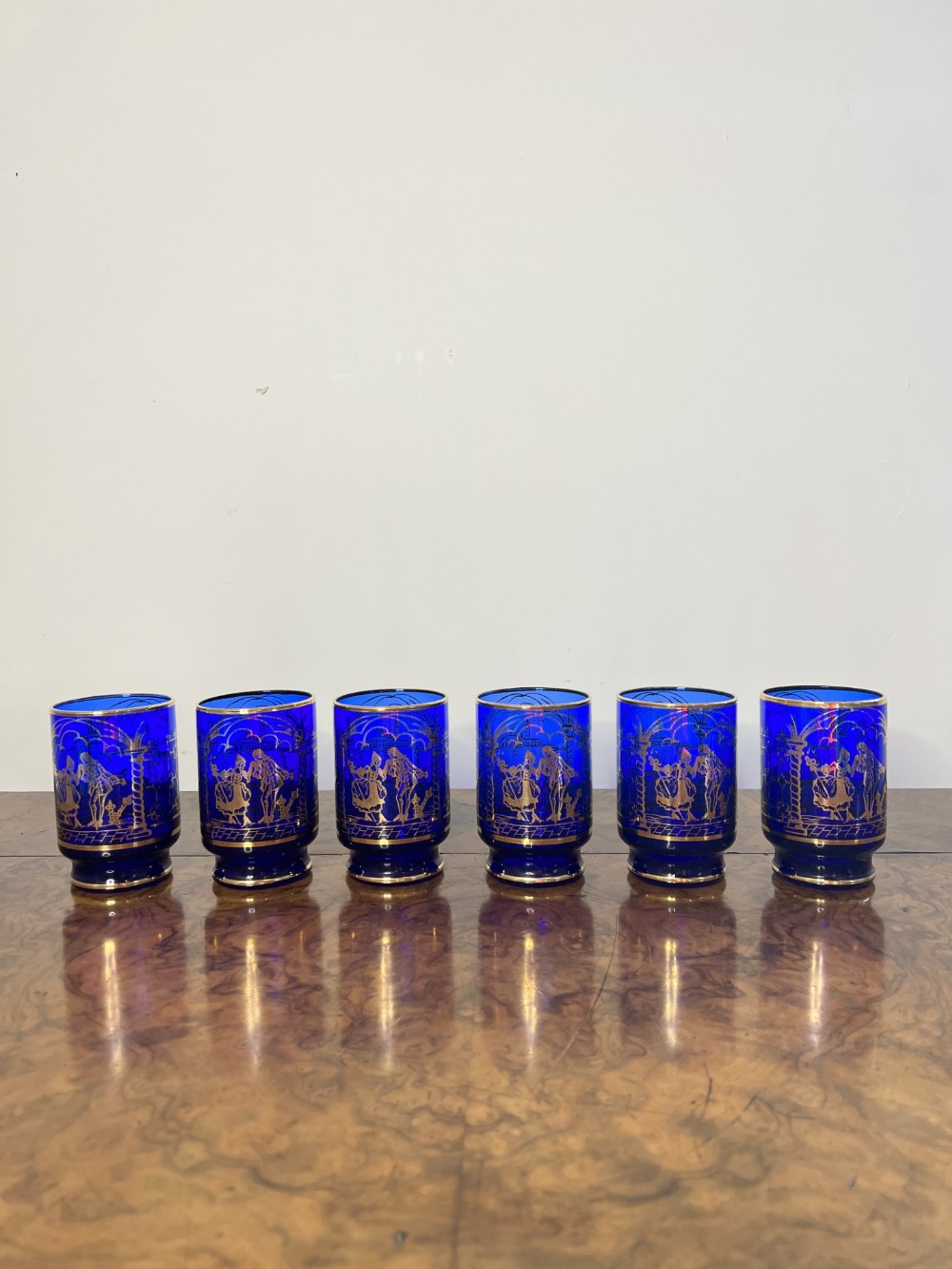 Collection of six antique glasses 