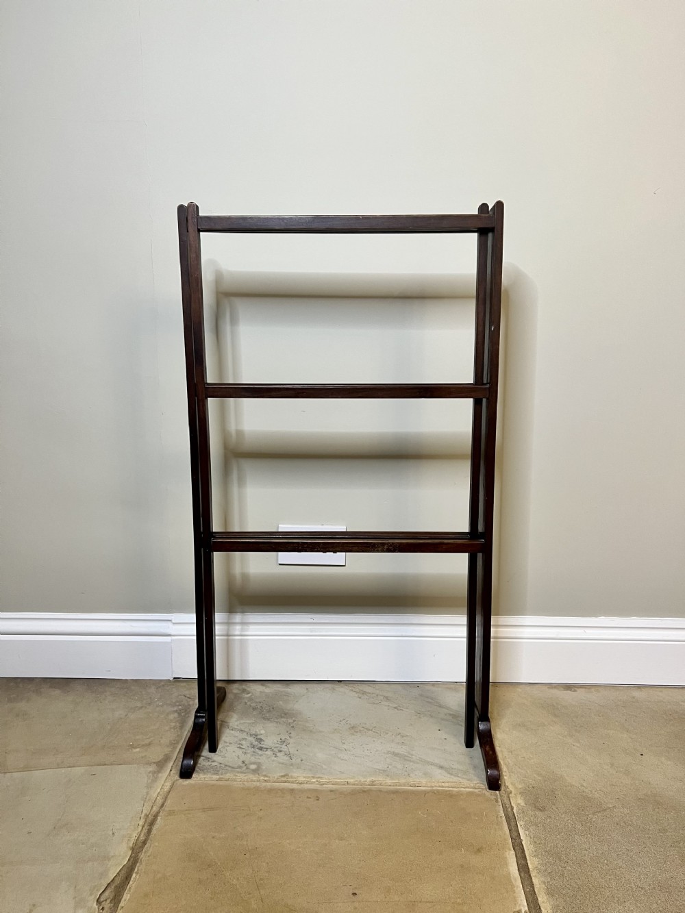 Antique Edwardian mahogany folding clothes airer 