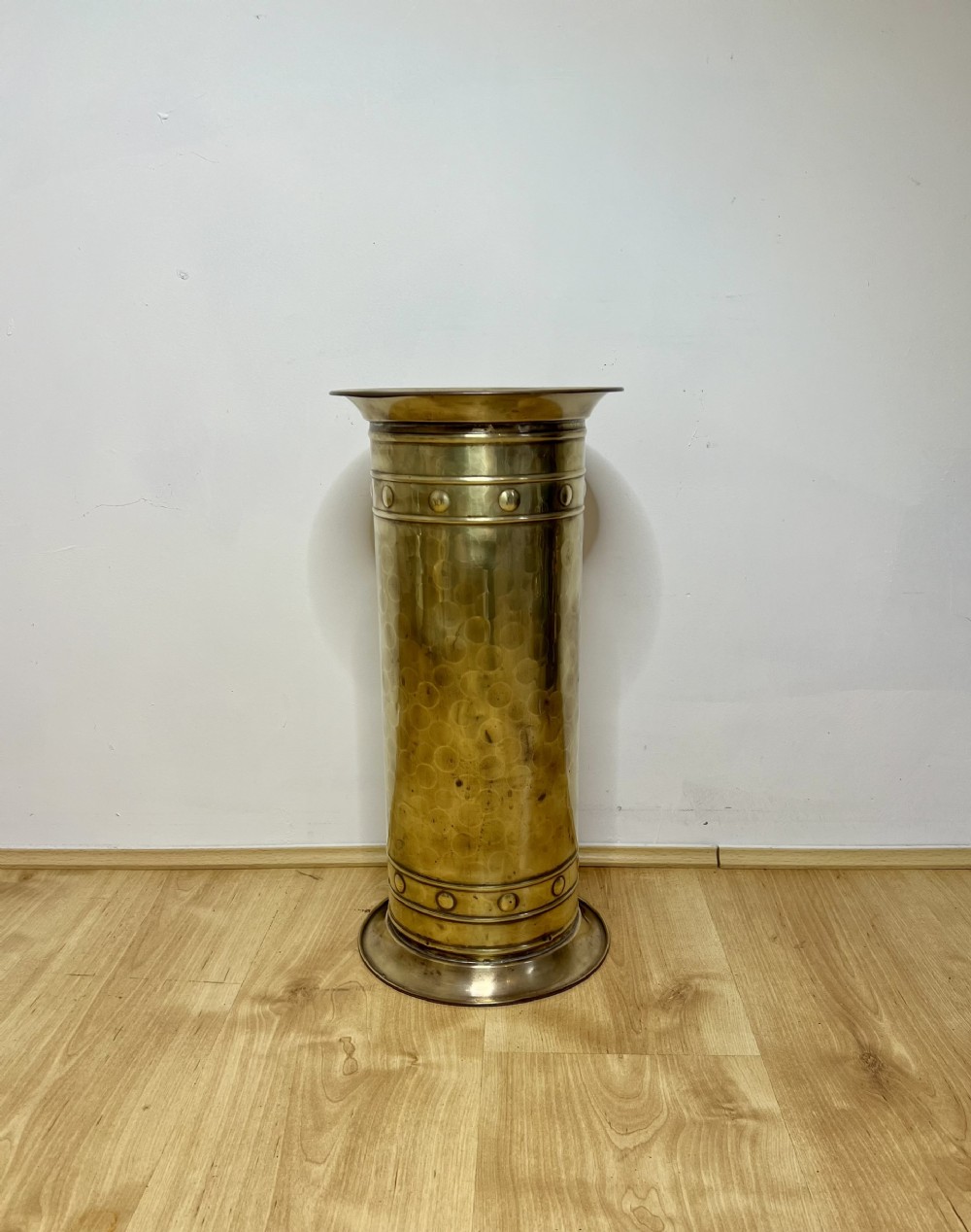 Lovely Antique Edwardian brass stick stand 