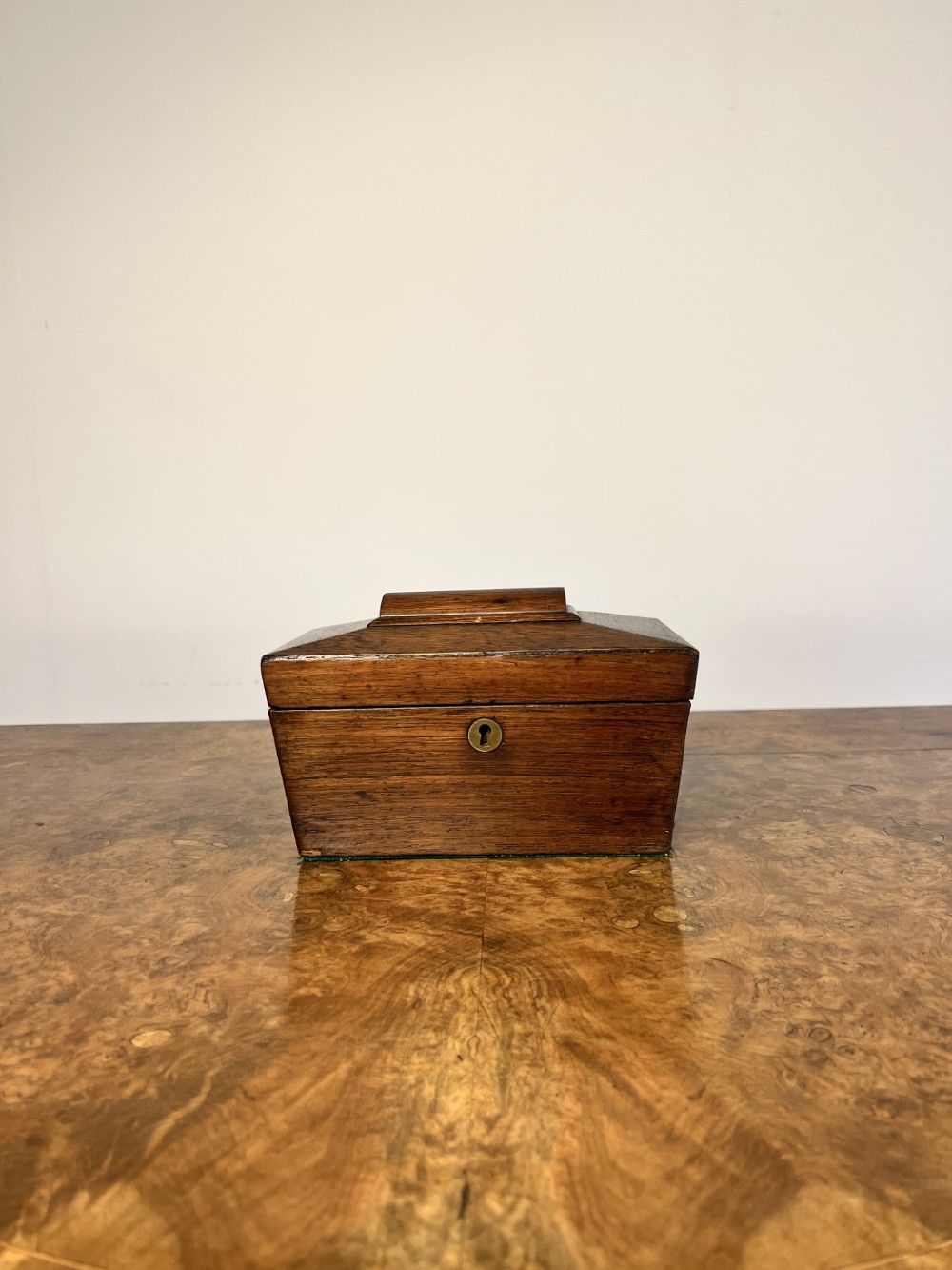 Lovely antique Victorian rosewood storage box 