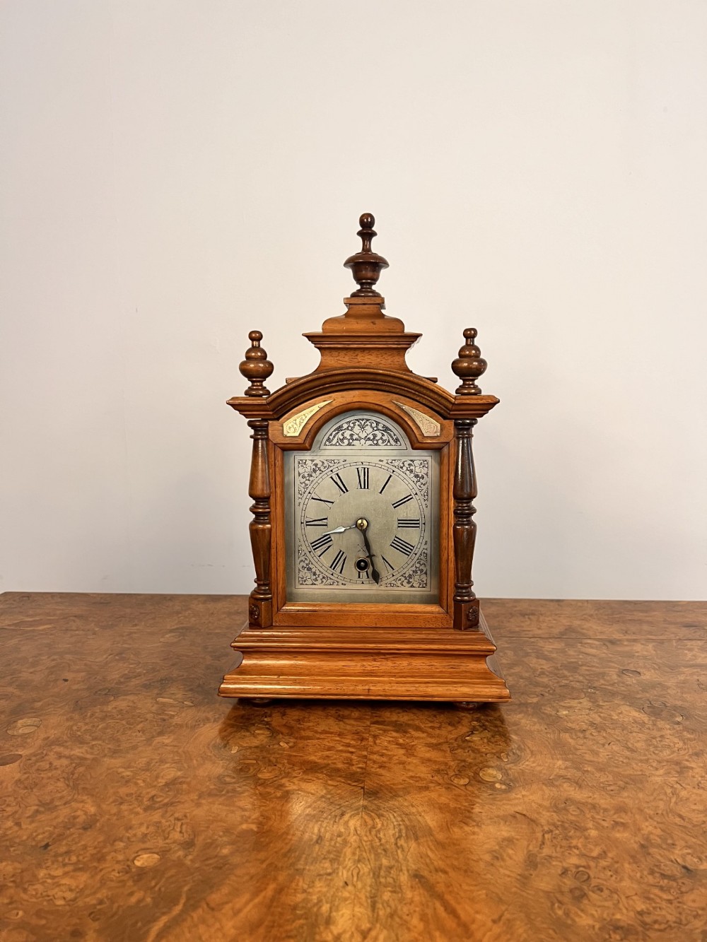 Lovely antique German Black Forest mantle clock 