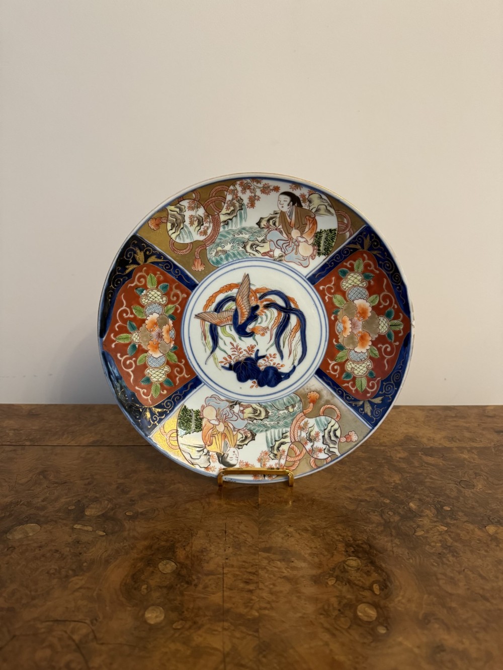 Quality antique Japanese imari plate 
