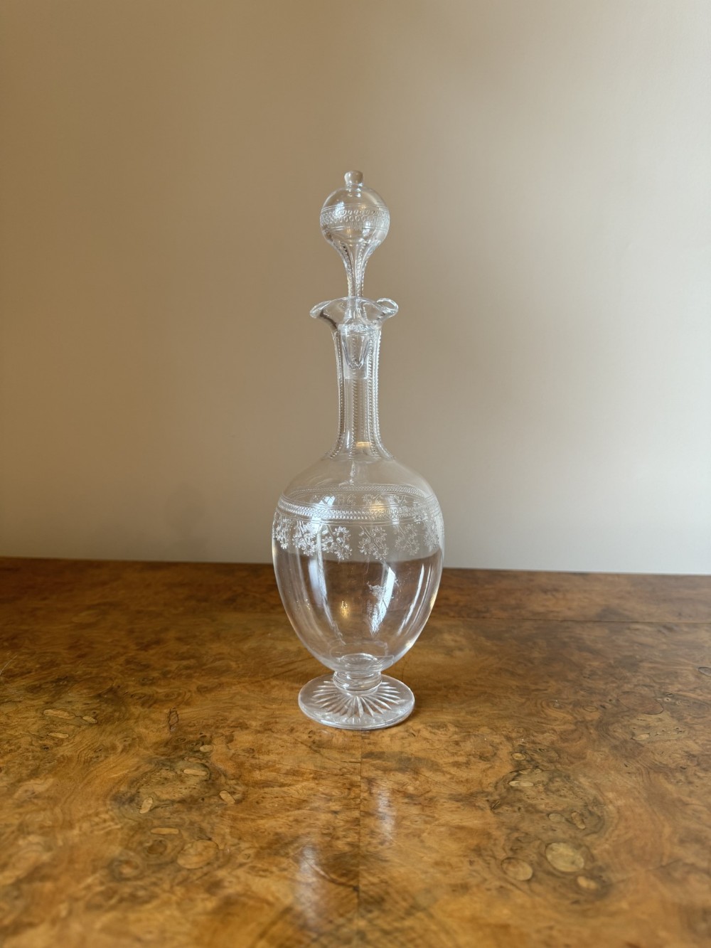 Elegant antique Victorian decanter 