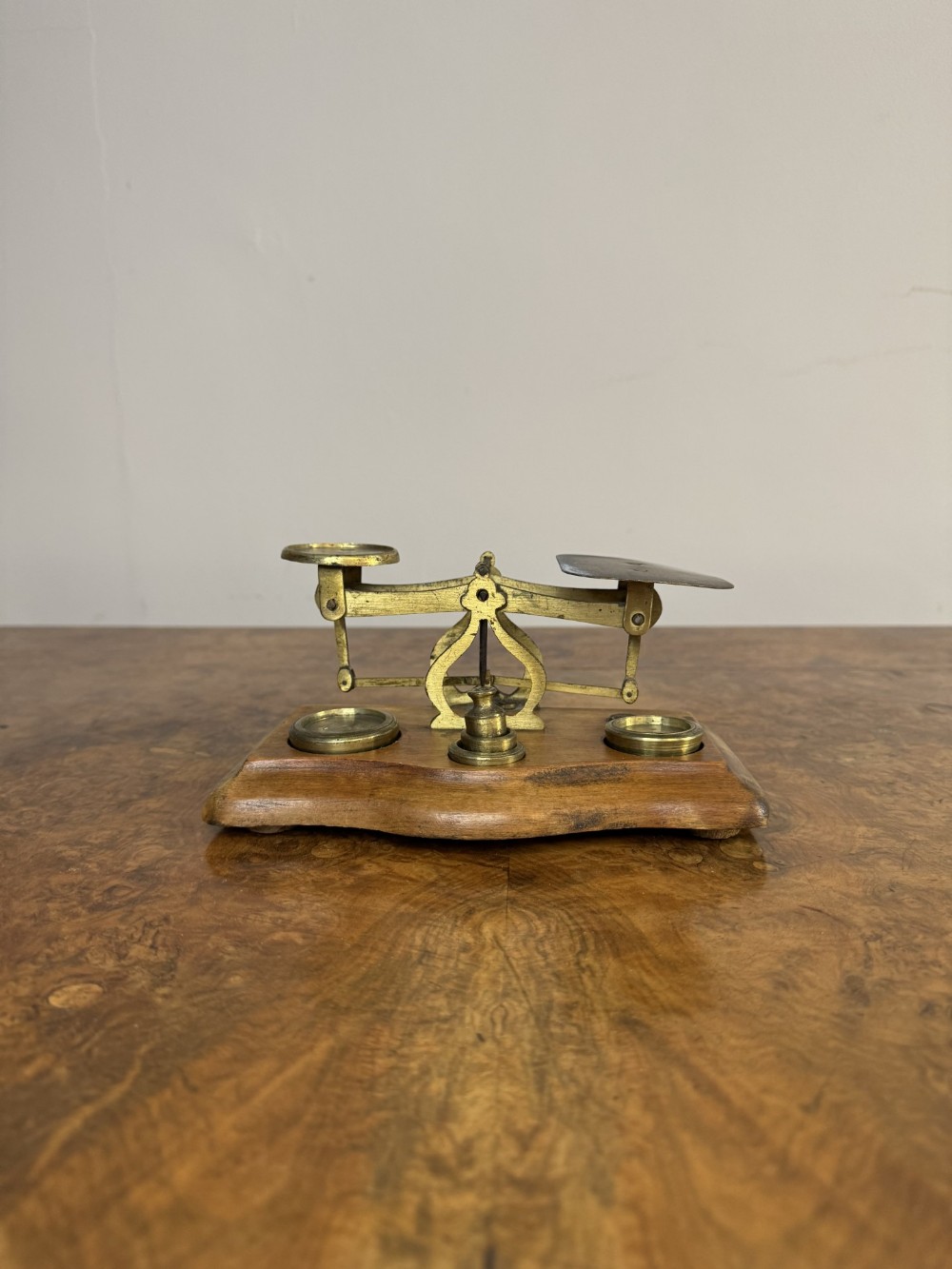 Lovely set of antique Edwardian postal scales & weights