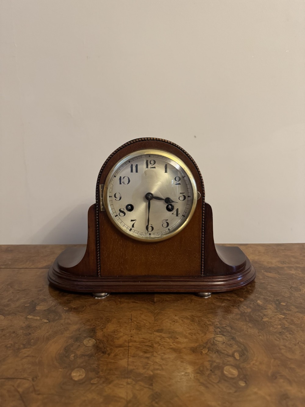 Wonderful quality antique Victorian mahogany mantle clock 