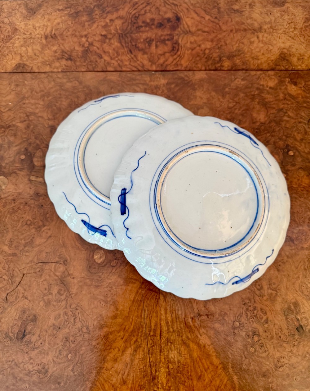 Lovely quality pair of antique Japanese Imari plates  View IV