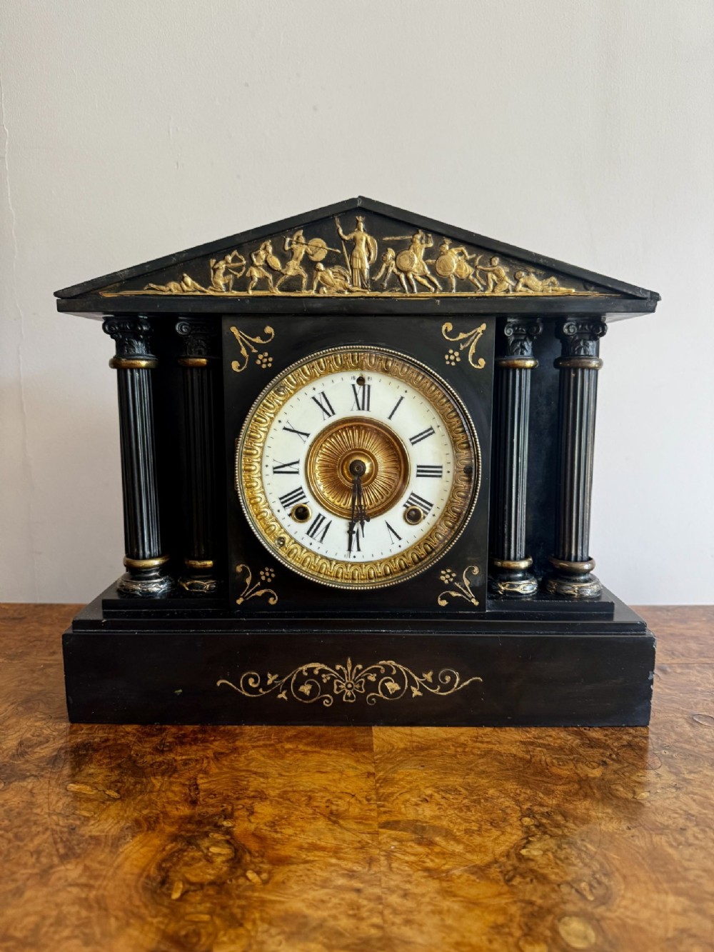Fantastic quality antique marble mantle clock