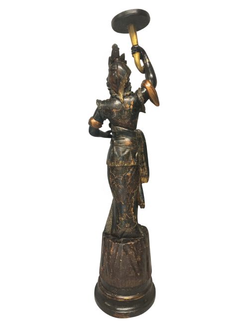 A XIX CENTURY VENETIAN BLACKAMOOR TORCHERE - ADDITIONAL PHOTO 3