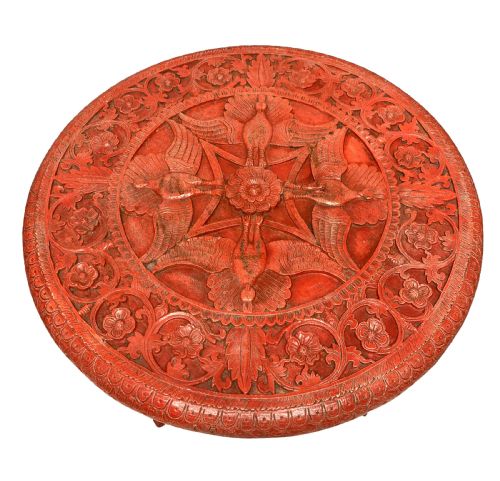 A CHINESE GLAZED CINNABAR SIDE TABLE - ADDITIONAL PHOTO 6