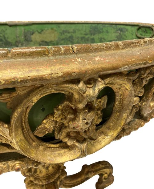 AN EARLY XIX CENTURY COUNTRY HOUSE GILTWOOD JARDINIERE - ADDITIONAL PHOTO 1