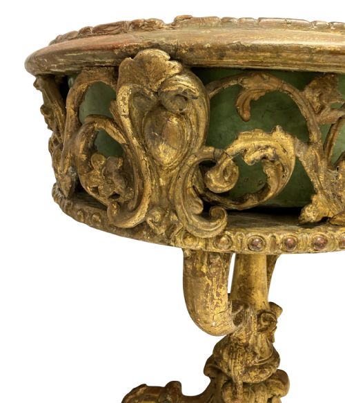 AN EARLY XIX CENTURY COUNTRY HOUSE GILTWOOD JARDINIERE - ADDITIONAL PHOTO 2