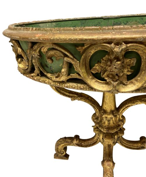 AN EARLY XIX CENTURY COUNTRY HOUSE GILTWOOD JARDINIERE - ADDITIONAL PHOTO 6