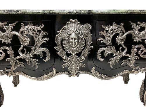 A MONUMENTAL SILVER MOUNTED COMMODE A VANTAUX AFTER GAUDREAUX - ADDITIONAL PHOTO 6