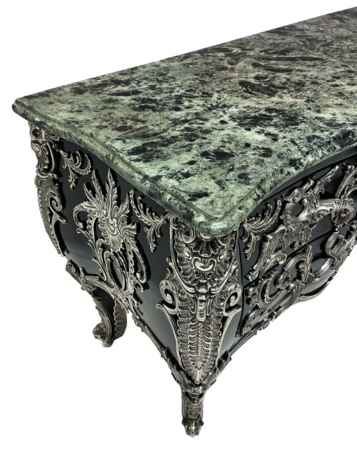 A MONUMENTAL SILVER MOUNTED COMMODE A VANTAUX AFTER GAUDREAUX - ADDITIONAL PHOTO 8