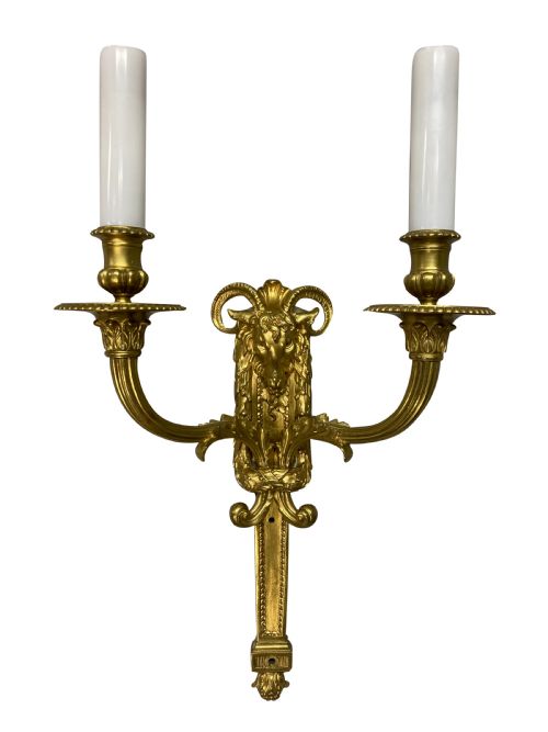 A PAIR OF ENGLISH REGENCY STYLE WALL LIGHTS - ADDITIONAL PHOTO 1