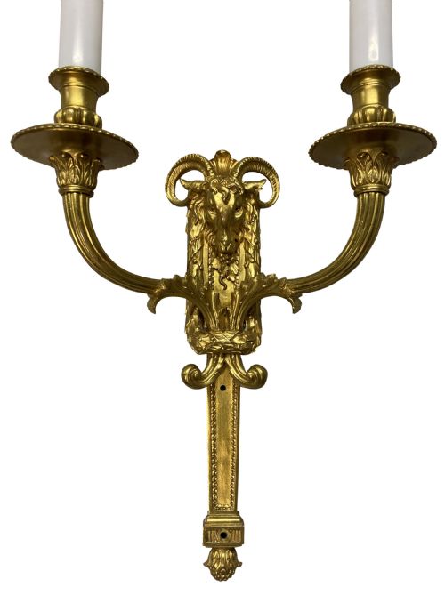 A PAIR OF ENGLISH REGENCY STYLE WALL LIGHTS - ADDITIONAL PHOTO 5