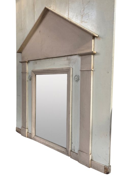 AN XVIII CENTURY ARCHITECTURAL TRUMEAU MIRROR - ADDITIONAL PHOTO 2