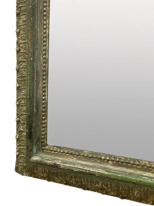 A FRENCH LOUIS XV STYLE OVERMANTEL MIRROR - ADDITIONAL PHOTO 3