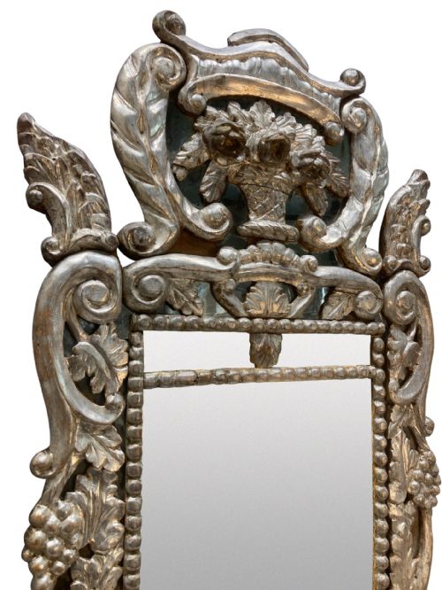 A VENETIAN XVIII CENTURY SILVERLEAF MIRROR - ADDITIONAL PHOTO 1