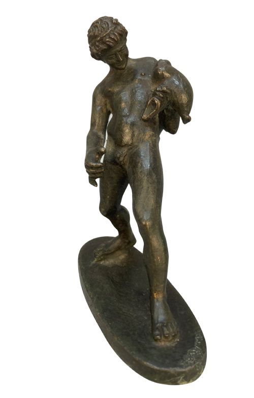 A GRAND TOUR BRONZE FIGURE OF DIONYSUS - ADDITIONAL PHOTO 2