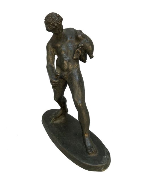 A GRAND TOUR BRONZE FIGURE OF DIONYSUS - ADDITIONAL PHOTO 5