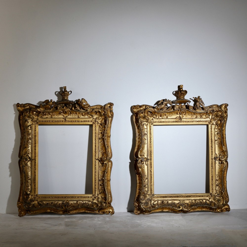 A Pair Of 19th Century Gilt Frames