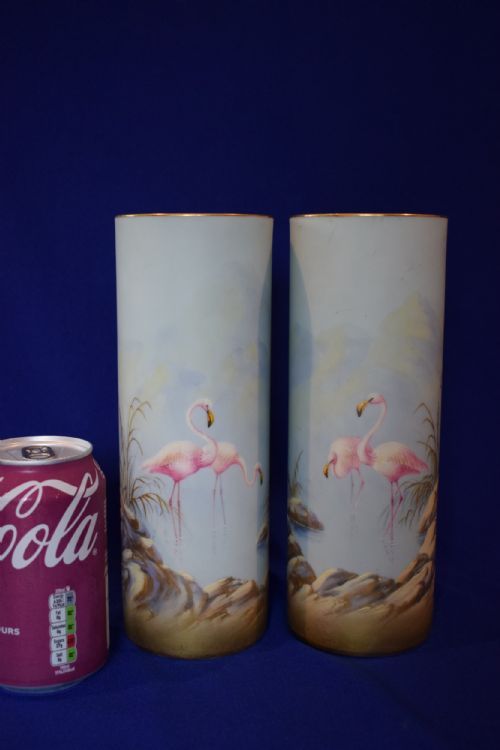 ROYAL WORCESTER PAIRS OF VASES SIGNED G JOHNSON - ADDITIONAL PHOTO 2