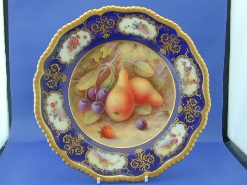 Royal Worcester Artist Signed Cabinet Plate