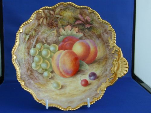 Royal Worcester Shell Handled Dessert Tray