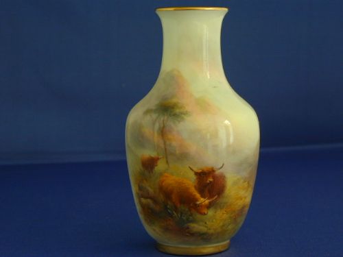Royal Worcester Vase Signed H Stinton