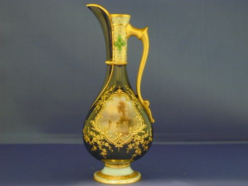 Royal Worcester Ewer Signed J Stinton