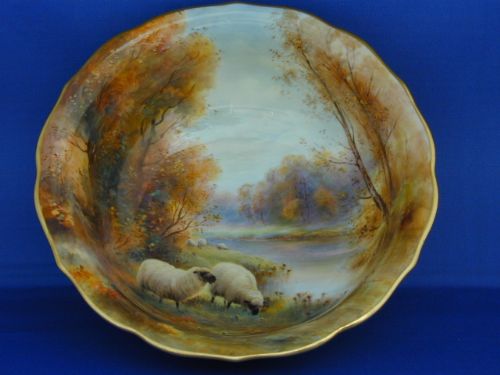 Royal Worcester Bowl Signed H Davis