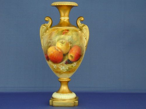 Royal Worcester Vase Signed Ricketts