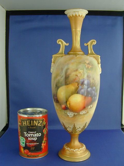 Royal Worcester Fruit Painted Large Vase