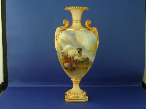Royal Worcester Vase Signed Harry Davis