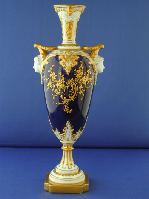 ROYAL WORCESTER VASE DECORATED FRUIT BY CHIVERS - ADDITIONAL PHOTO 1