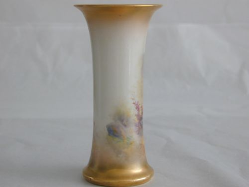 ROYAL WORCESTER VASE DECORATED HIGHLAND CATTLE BY H STINTON - ADDITIONAL PHOTO 1
