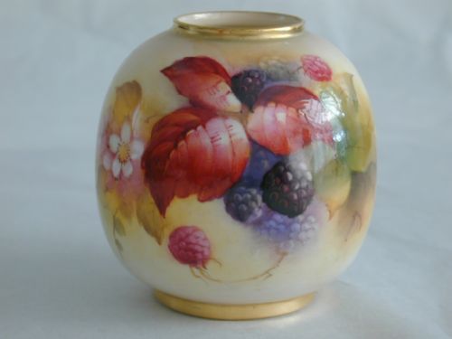 Royal Worcester Vase Signed K Blake