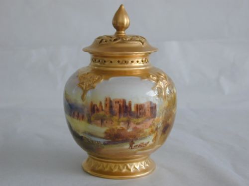 Royal Worcester Pot Pourri Vase, Artist Signed.