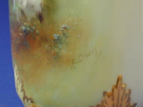 ROYAL WORCESTER VASE SIGNED HARRY DAVIS - ADDITIONAL PHOTO 5