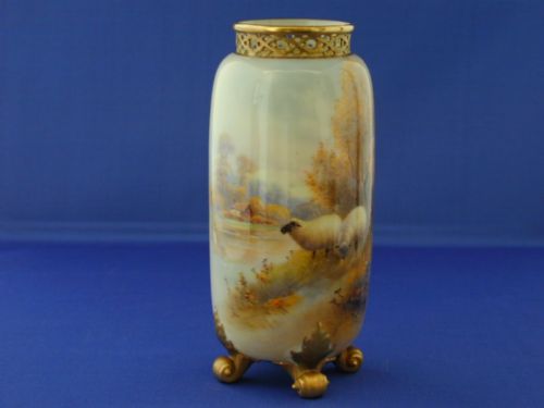 royal worcester vase signed harry davis - CATEGORY: ANTIQUE VASES - DATED 1920