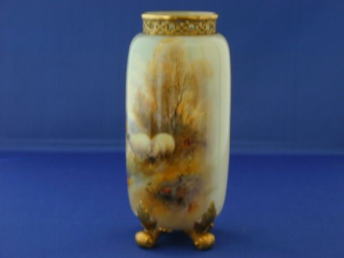 ROYAL WORCESTER VASE SIGNED HARRY DAVIS - ADDITIONAL PHOTO 2