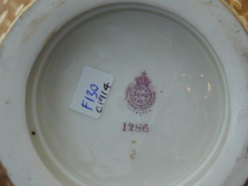 ROYAL WORCESTER 3 PIECE POT POURRI VASE BY HARRY STINTON - ADDITIONAL PHOTO 4