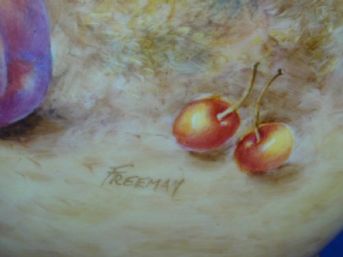 ROYAL WORCESTER POT POURRI VASE SIGNED FREEMAN - ADDITIONAL PHOTO 3