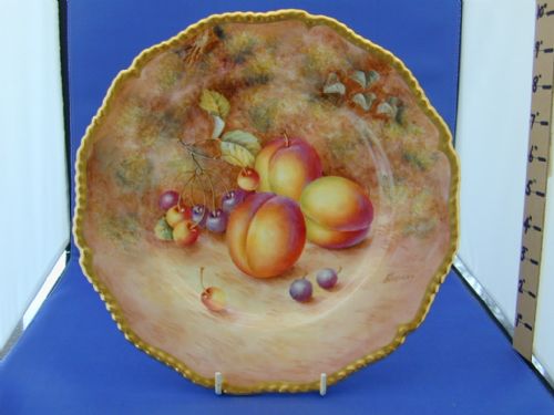 royal worcester rope edge dinner plate by freeman - CATEGORY: ANTIQUE PLATES - DATED 1960
