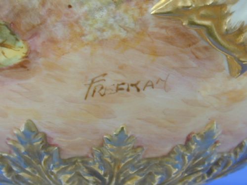 ROYAL WORCESTER VASE AND COVER FRUIT PAINTED BY FREEMAN - ADDITIONAL PHOTO 3